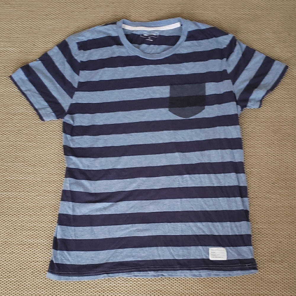 Adam Levine Collection Blue Stripe T Shirt